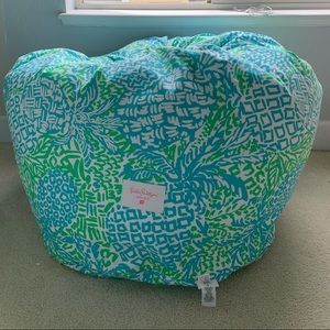 Lily pulitzer beanbag cover, cover only, sz large